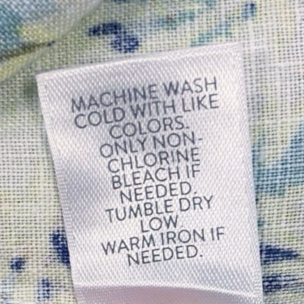 J.Jill Love Linen Tropical Palm Print Resort Wear Sleeveless Dress Women’s L - Picture 10 of 12